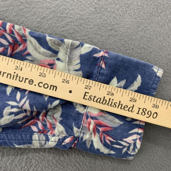 Tommy Bahama Shirt Mens Large Blue Corduroy Button Down Long Sleeve Hawaiian - Picture 10 of 16